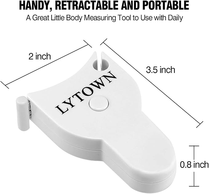 2PCS Body Tape Measure 60inch, Automatic Telescopic Tape Measure