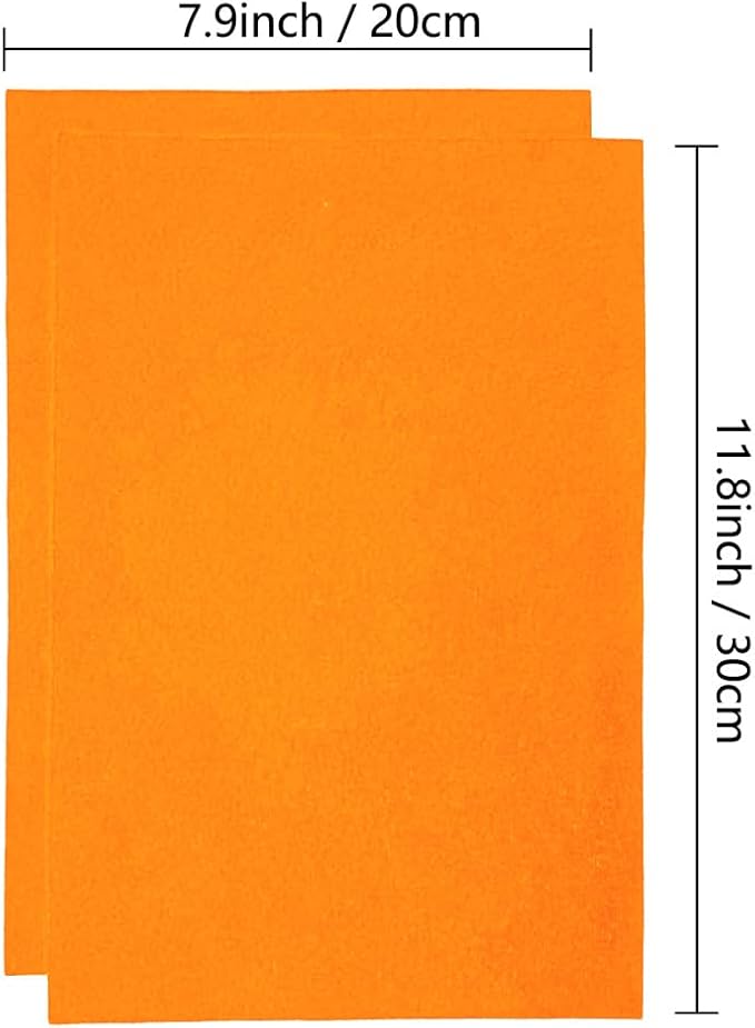 Jtnohx Color Felt, Soft Felt Sheets, 1.4mm Thick 8"x12" Handicraft Felt Fabrics