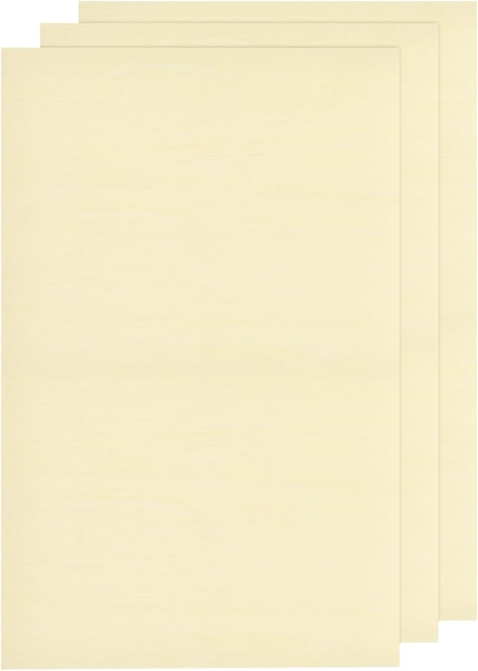 MECCANIXITY 3pcs Basswood Sheets 12 x 8 x 3/16 Inch Unfinished Wood Boards