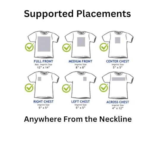 T-Shirt Ruler Guide, Neckline Heat Press Alignment Tool