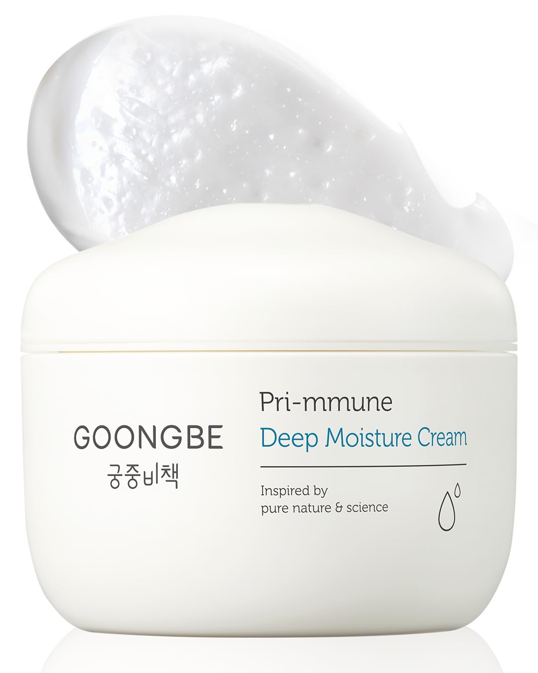 GOONGBE Pri-mmune Deep Moisture Cream - Korean Baby Moisturizer with Ceramide & Amino Acid - Skin Protectant 72hrs Moisturizing Cream for Face and Body - For Chafed & Sensitive Skin - 3.38oz.