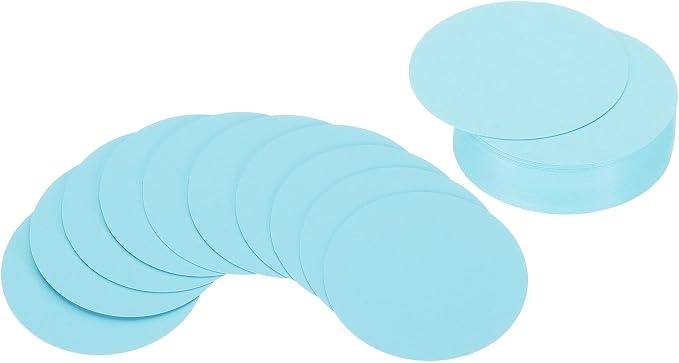 PATIKIL 2inch Circle Card Stock, Light Blue