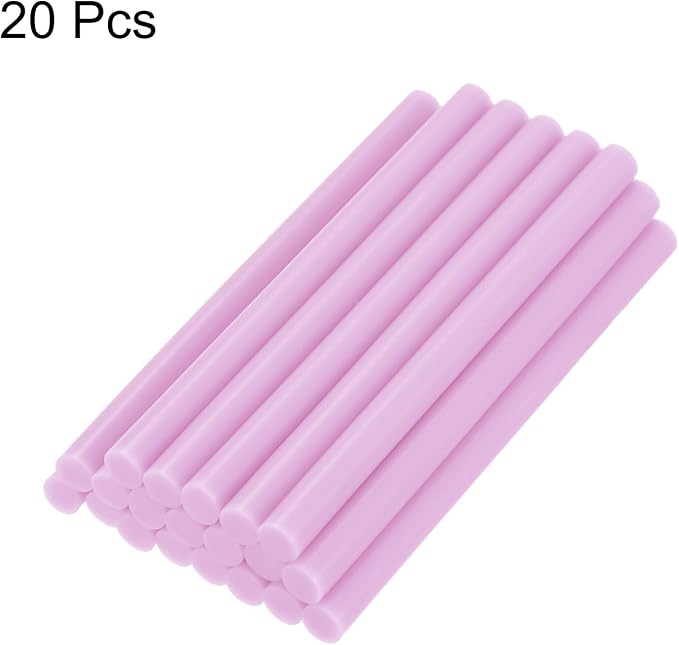 uxcell 20pcs Hot Glue Sticks for Glue Gun 7mm/0.27-inch x 4-inch Mini Hot Melt