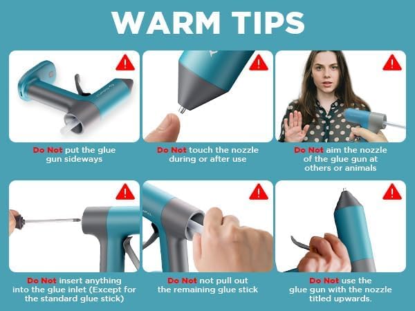 Tilswall Cordless Hot Glue Gun, 30s Fast Preheating, Rechargeable | Hot Melt