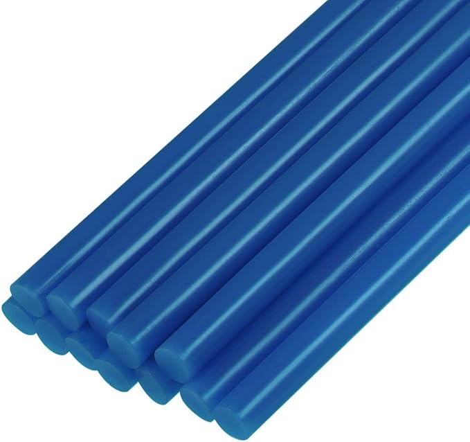 uxcell Mini Hot Glue Sticks for Glue Gun 7mm x 100mm Blue 12pcs