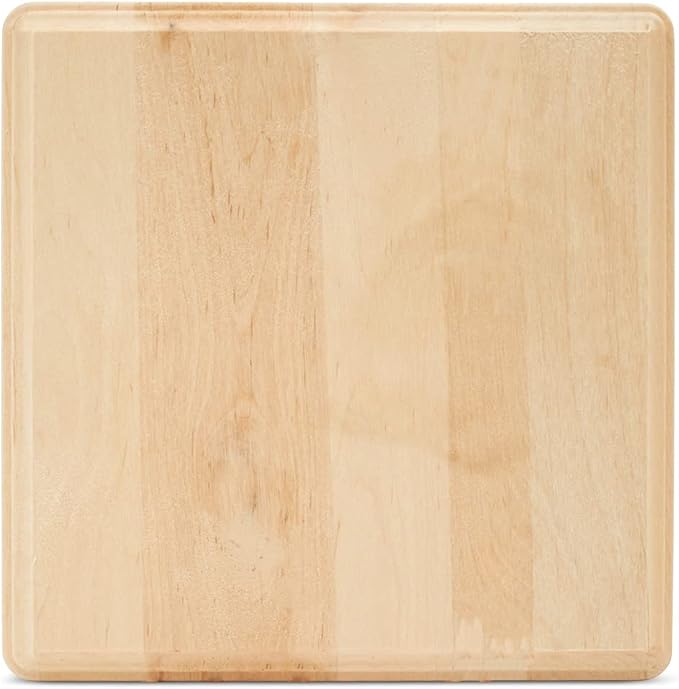 Unfinished Wooden Squares 7 inch Pack of 2 Wood Boards