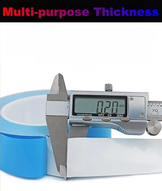 Thermal Tape 0.5 inch x 66Feet Heat Transfer Double Sided Tape