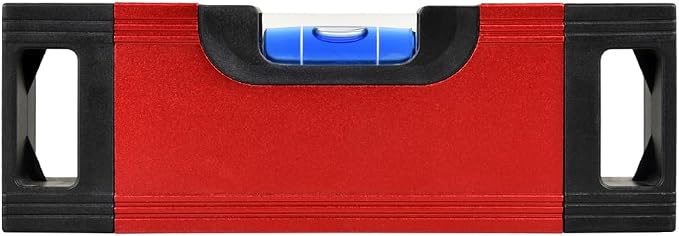 Pocket Spirit Level Ruler – Magnetic Base & Durable Aluminum Construction –