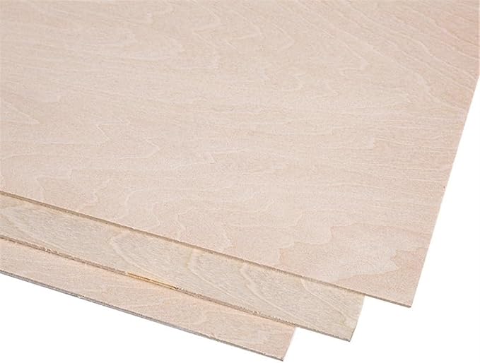 10pcs Balsa Wood Sheets Ply, 100/200/300mm Long Solid Wood Boards, 1-8mm Thin