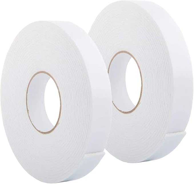 Double Sided Foam Tape 1.18In x 33FT 2 Pack, Mounting Tape Heavy Duty, Strong