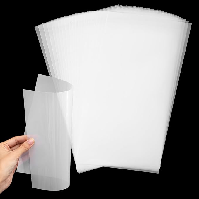 Frienda 24 Pack 6 Mil Blank Stencil Sheets, 12 x 24 Inch Plastic Making Sheet