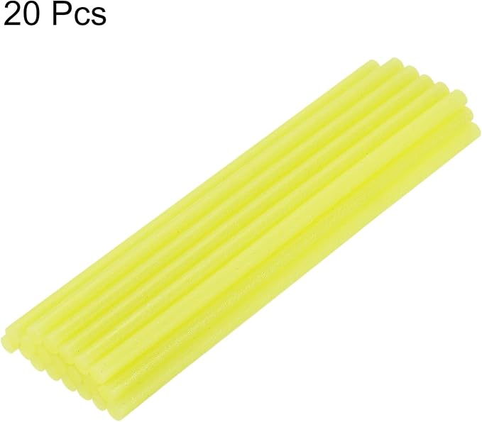 uxcell 20pcs Hot Glue Sticks for Glue Gun 7mm/0.27-inch x 8-inch Mini Hot Melt