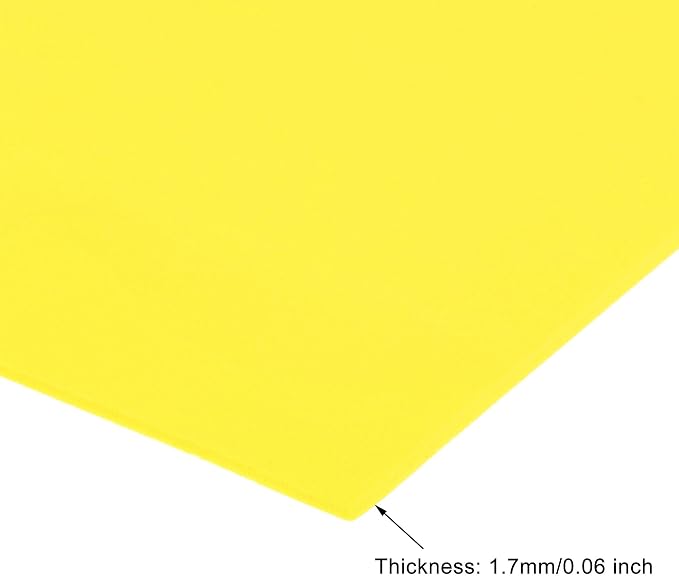 uxcell Light Yellow EVA Foam Sheets 11 x 8 inch 1.7mm Thickness
