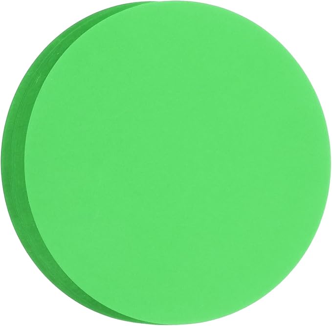 MECCANIXITY 60 PCS Dark Green Circle Cutouts Paper, 6 Inch Round Cutouts