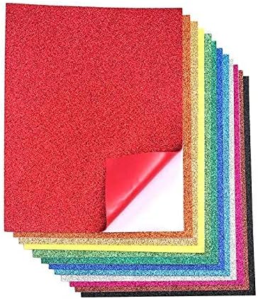 16 Pack Glitter EVA Foam Handicraft Sheets