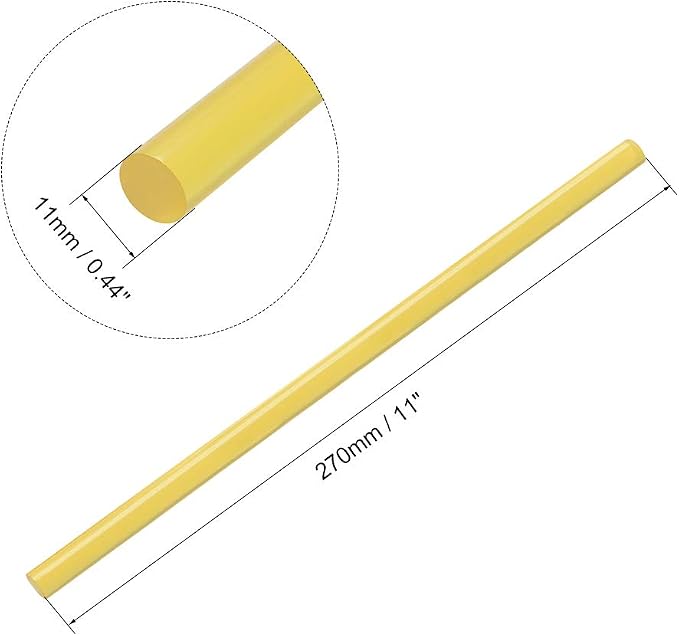 uxcell Mini Hot Glue Gun Sticks 11-inch x 0.44-inch