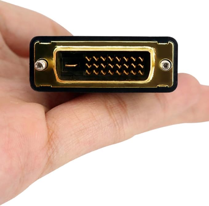 Bi-Directional HDMI Female to DVI-D(24+1) Male Adapter, 1080P DVI to HDMI Conveter (1, Black)