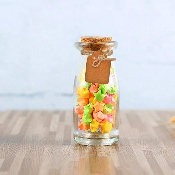 30Pcs Small Glass Jars with Cork Lids, 3.4oz Mini Potion Bottles | 100ml Small