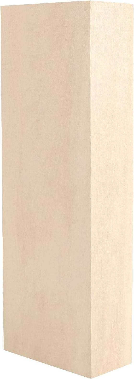 JAPCHET 2 Packs 10 x 3.5 x 1.7 Inch Basswood Blocks, Natural Unfinished Blocks