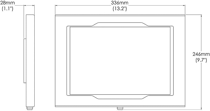 TABcare Locking Anti-Theft Metal Case for Samsung Galaxy TAB 3 4 10.1" Tablet for Kiosk, POS, Store, Show Display, Time Clock (TAB 3/4 10.1, White)