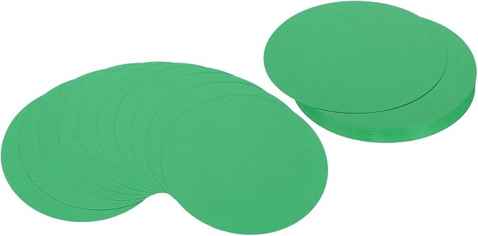 PATIKIL 6inch Circle Card Stock, Dark Green