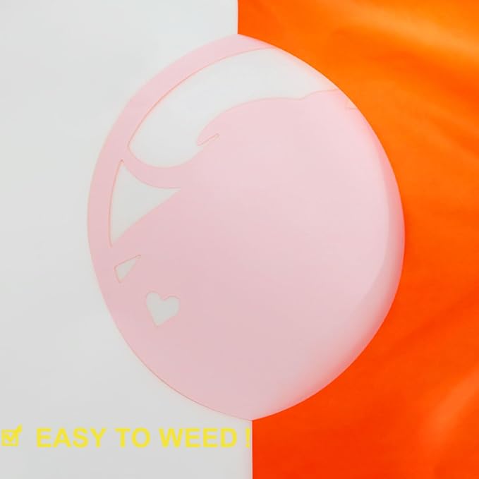 FUNKAKA Fluorescent Orange HTV Heat Transfer Vinyl Rolls