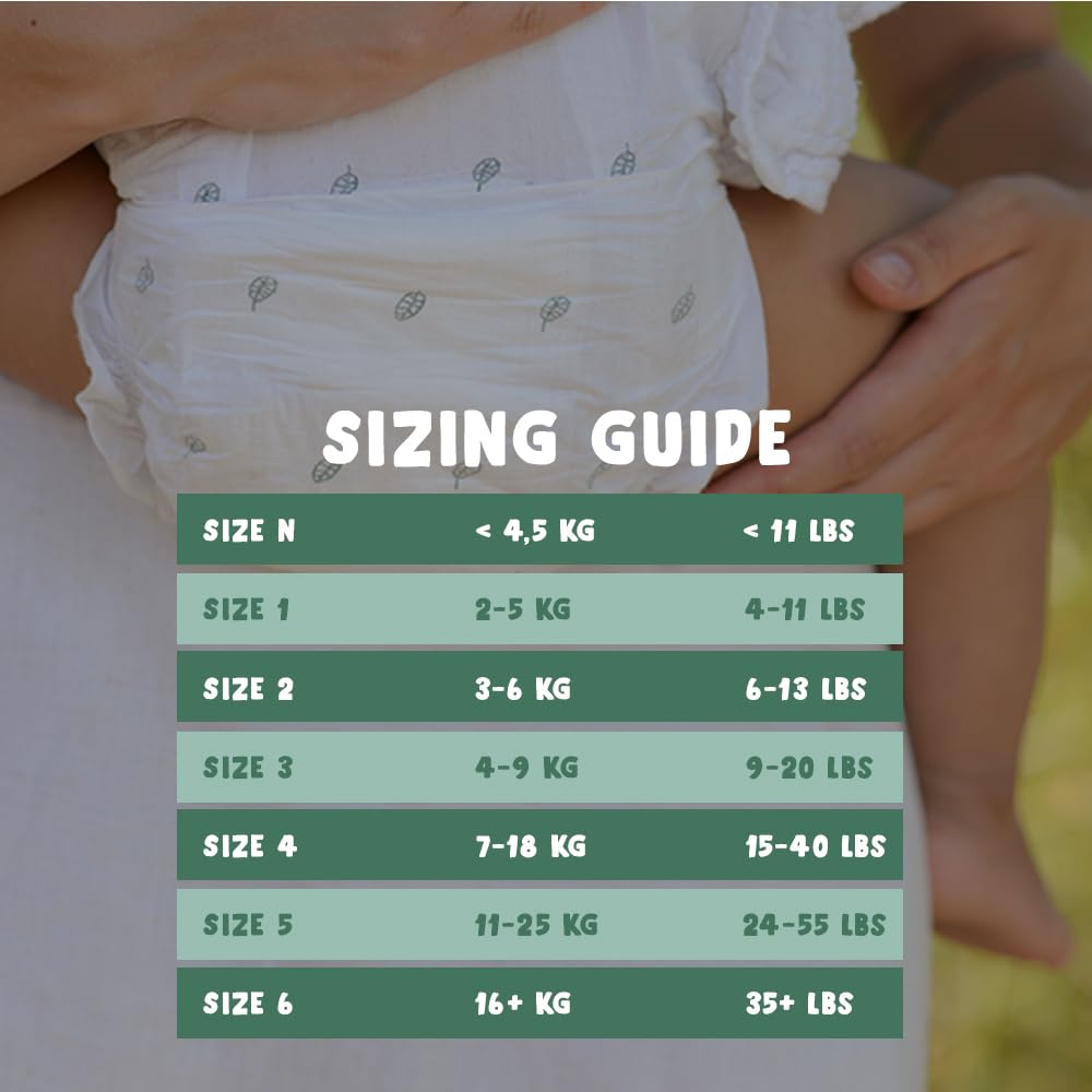 Eco by Naty Eco-Friendly Baby Diapers - 100% Plant-Based Materials on Skin, Soft, for Sensitive Skin & Super Absorbent (Size 4, 88 Count)