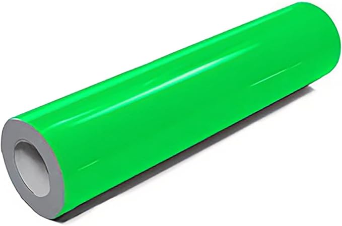 VViViD DECO65 Neon Fluorescent Green Permanent Adhesive Craft 12" x 4ft Vinyl