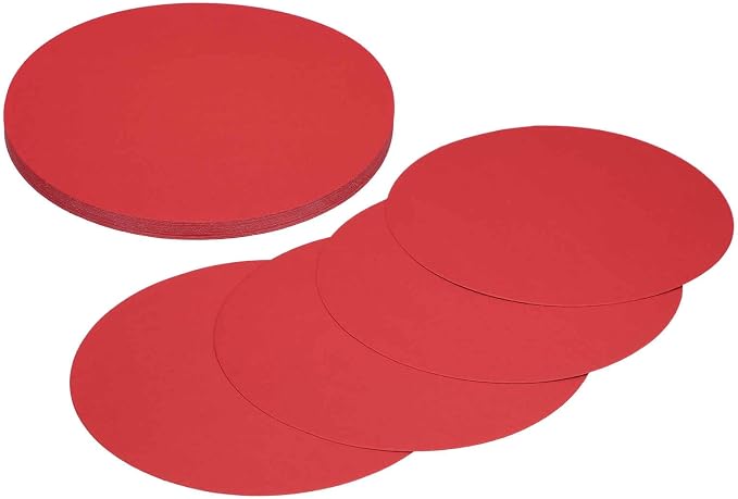 MECCANIXITY 24 Pcs Circle Card Stock, 5.9 Inch Round Cutouts Paper Thick