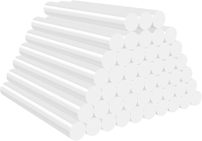 ENPOINT 48 Pack 4" x 0.43" White Hot Melt Glue Sticks, Bulk Hot Glue Sticks