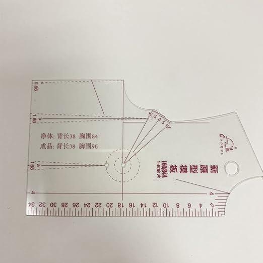 YILIANLIN 3X 1:5 Fashion Design Ruler Cloth Design School Student Teching