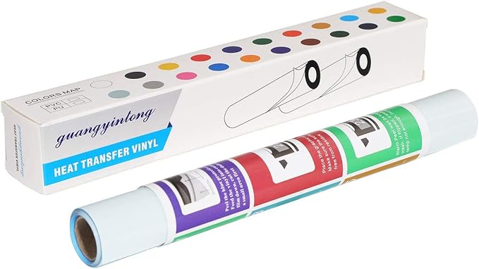 guangyintong Glow in The Dark Heat Transfer Vinyl Rolls, PU Elastic HTV Vinyl