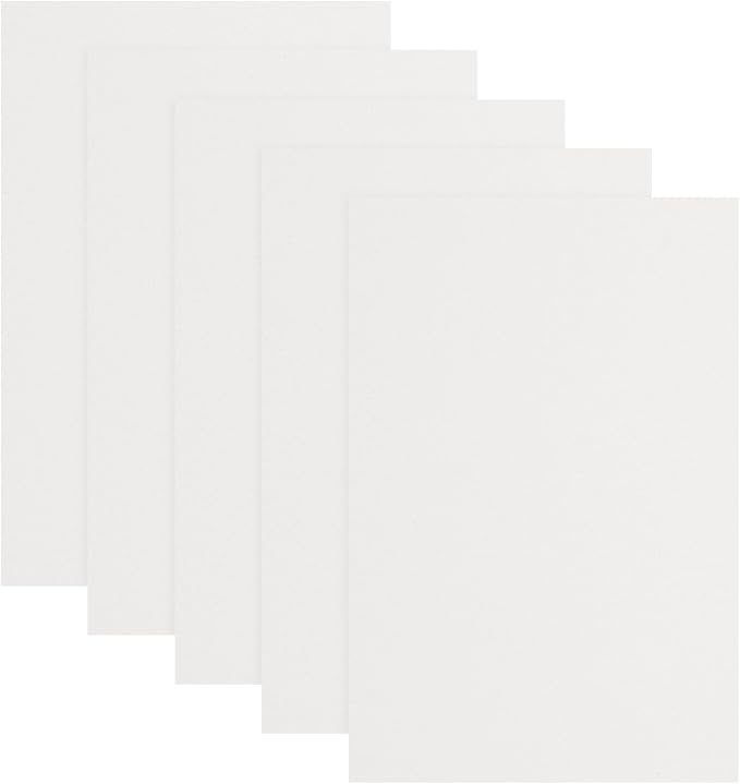 uxcell 5 Pcs White EVA A4 Foam Sheets Crafts, 12 x 8 Inch Foam Paper