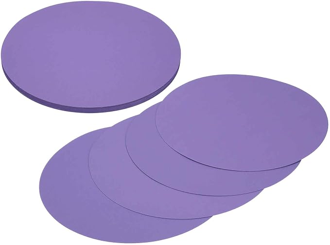 MECCANIXITY 24 Pcs Circle Card Stock, 8.3 Inch Round Cutouts Paper Thick