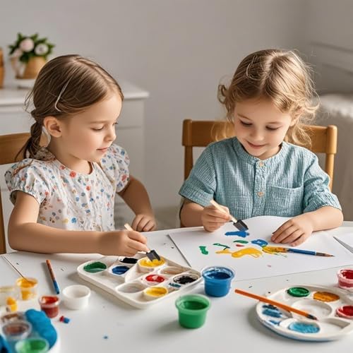 24 Pcs Foam Paint Brushes Set, Sponge Paint Brush, Wooden Handles Foam Brush
