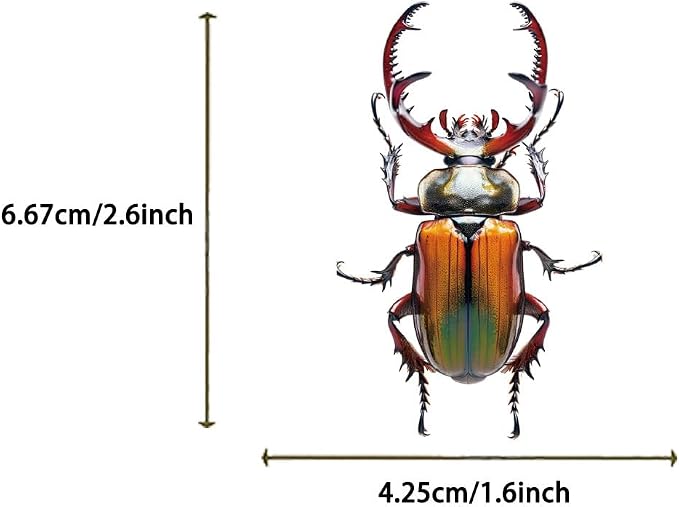 50 PCS Realistic Beetle Stickers