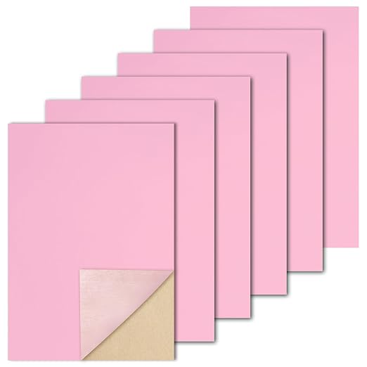 Biaungdo Pink Self Adhesive Felt Sheets, 8 x 12 Inch, Felts Fabric