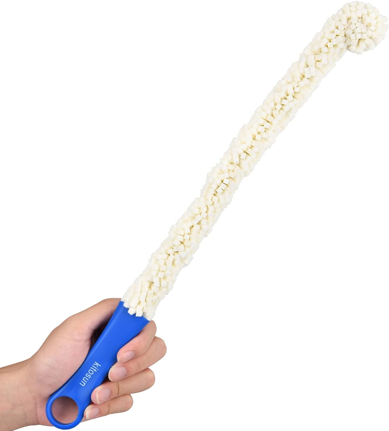 Bottle Cleaner 16.7" Bendable Long Foam Brush Cleaning Tools for Hookahs Vases Decanters Wine Bottles Tall Champagne Glassware Wine Goblets Thermoses Martini Glass Humidifiers (2-Pack)
