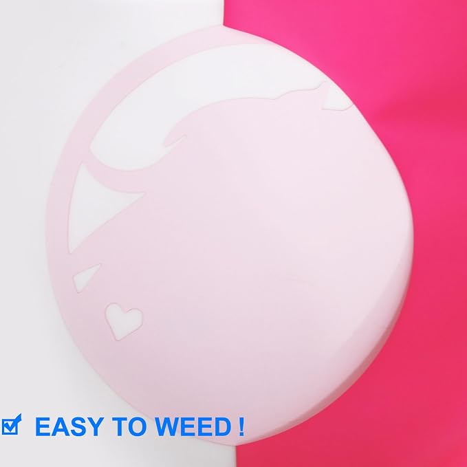 FUNKAKA Neon Pink Heat Transfer Vinyl HTV Rolls