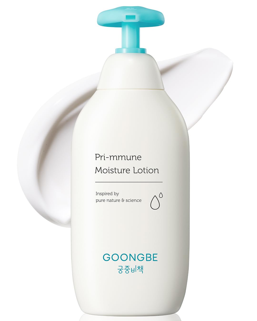 GOONGBE Pri-mmune Moisture Lotion - Korean Baby Body Moisturizer - Hypoallergenic Moisturizing & Calming Daily Skincare for Dry Skin - Fast Absorbing, Naturally Derived Non-Greasy Lotion, 11.8 oz.