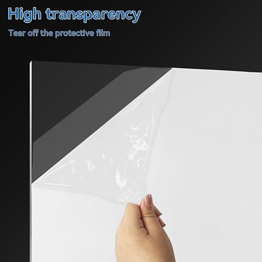 HUAZI 3PACK Plexiglass Sheet 1/8'' Thick 24×36inches Clear Acrylic Sheets