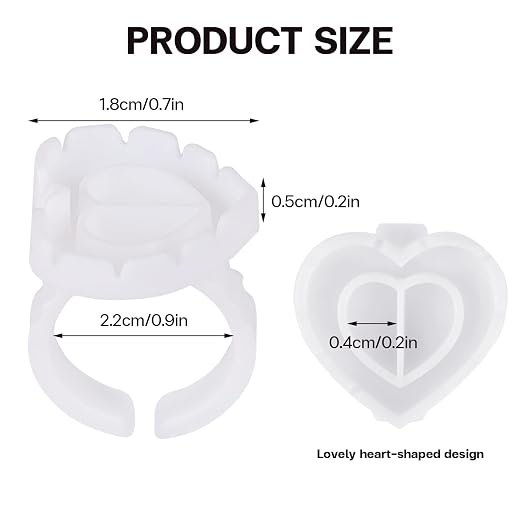 Pretty memory 150 Pcs Glue Rings