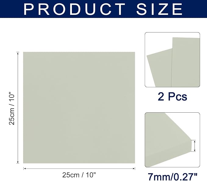 MECCANIXITY Foam Sheets Crafts 10x10 Inch 7mm EVA Craft Foam Paper Foam Sheets