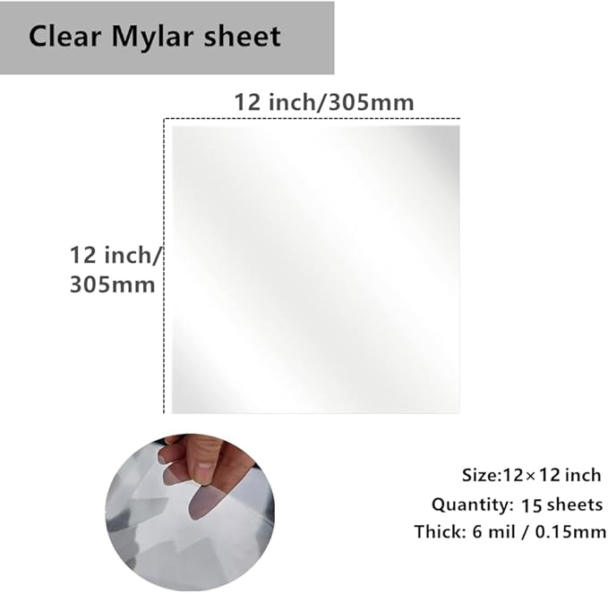 Transparent Blank Mylar Stencil Sheets