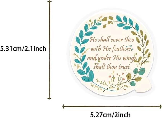 50 Pcs Clear PET Inspirational Stickers