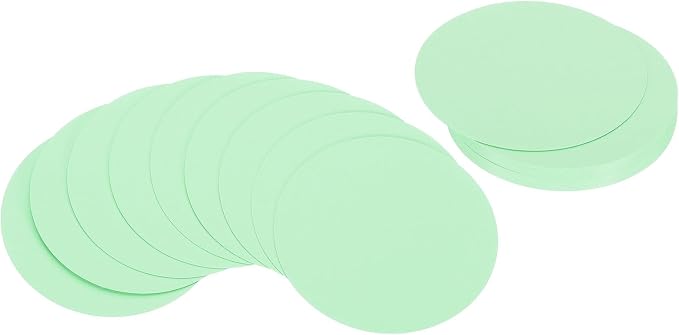 PATIKIL 6inch Circle Card Stock, Light Green