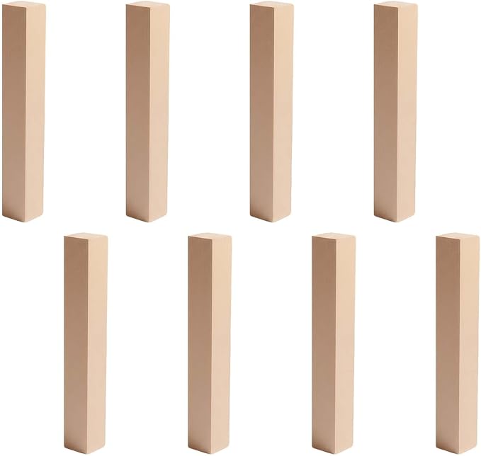 8 Pack Basswood Carving Blocks, Unfinished Whittling Wood | Premium basswood