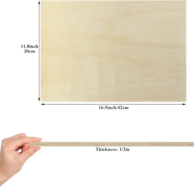 5 Pack Basswood Sheets for Crafts, Pyrography, Wood Engraving, Wood Burning