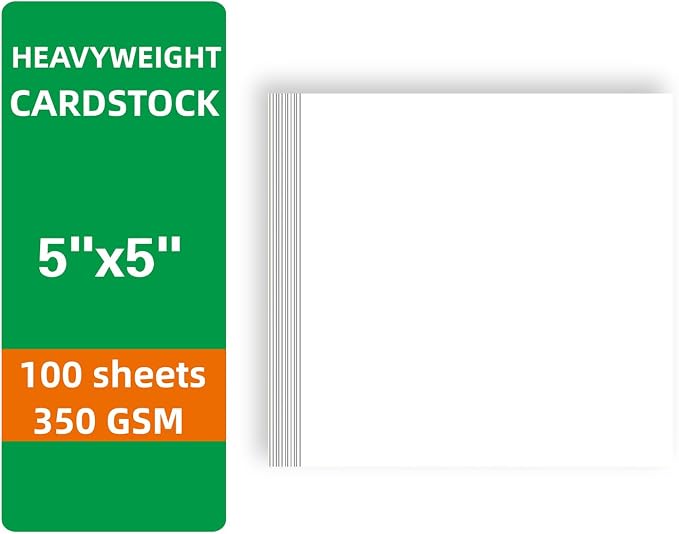 100 Sheets White Cardstock Thick Paper