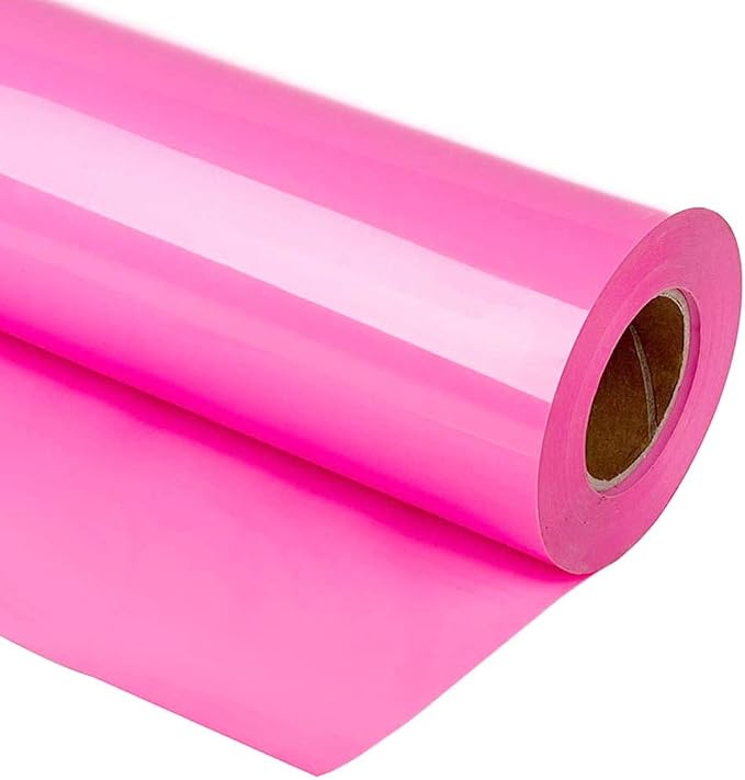 guangyintong Heat Transfer Vinyl Pink HTV Rolls, Matte Surface